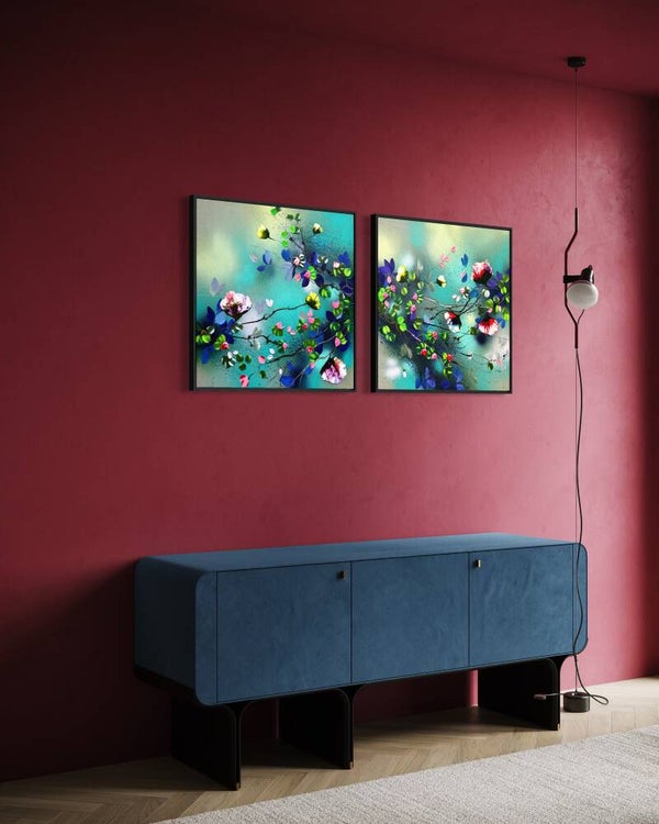 Petal Drift — Diptych (Petal Drift I & III)