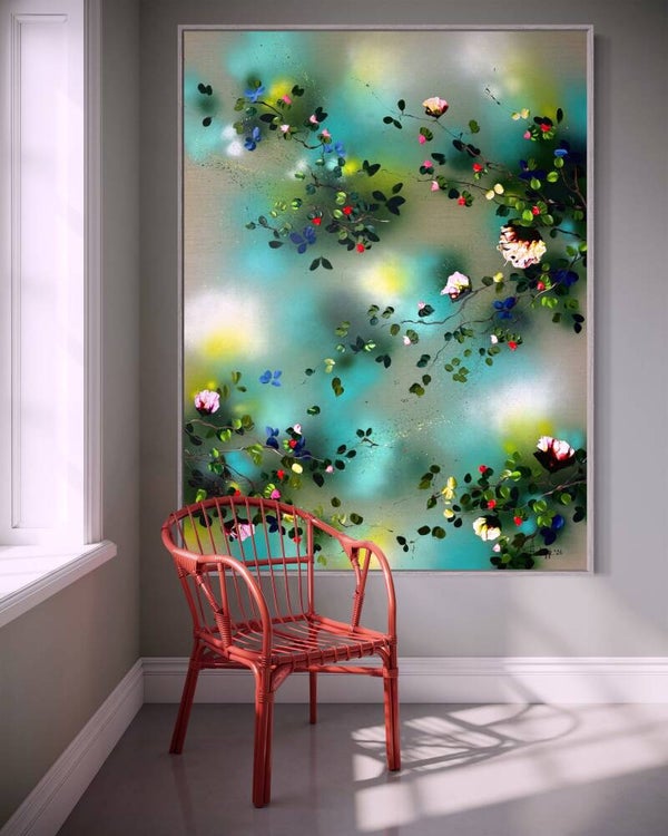 Flower Bomb - 120 × 160 × 4 cm / 47.2 × 63 × 1.6 in