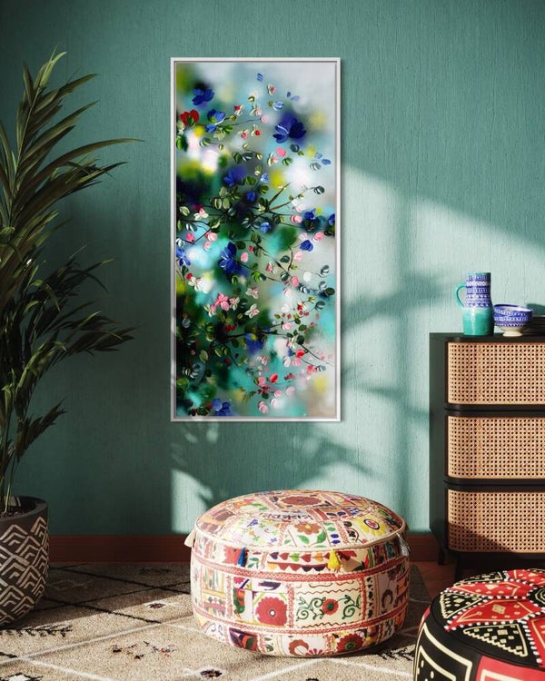 "Spring Veil" 60 x 130 x 4 cm (23.6 x 51.2 x 1.6 inches)