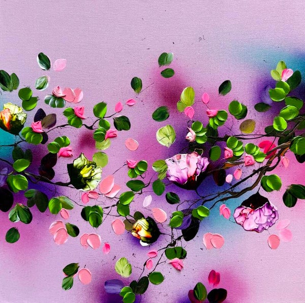 Pink Mood II - 60 × 60 × 2 cm / 23.6 × 23.6 × 0.8 in