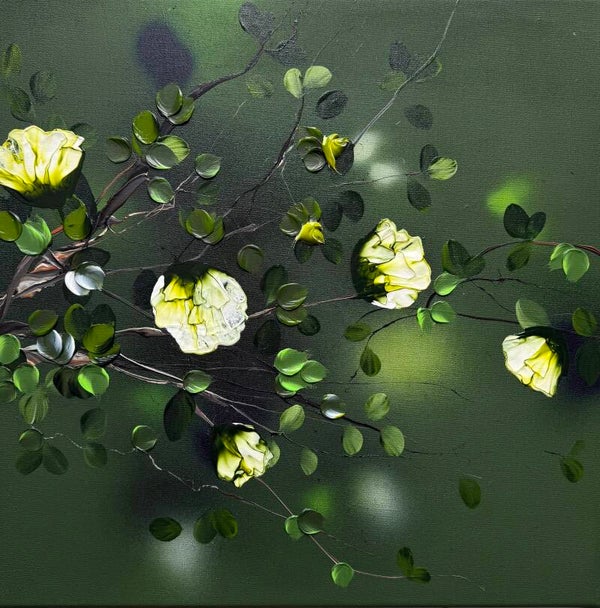 Jade Green II - 60 × 60 × 2 cm / 23.6 × 23.6 × 0.8 in