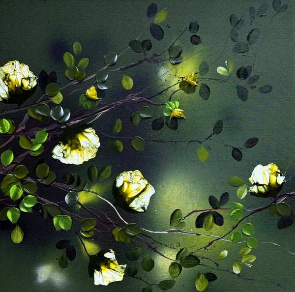 Komorebi, Undergrowth - 60 × 60 × 4 cm / 23.6 × 23.6 × 1.6 in