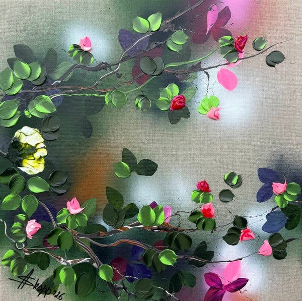 Many Roses - 50 × 50 × 2 cm / 19.7 × 19.7 × 0.8 in