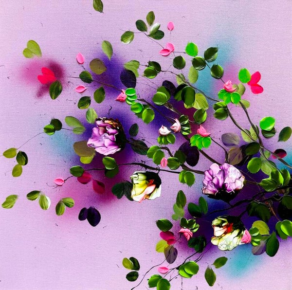 Pink Mood I - 60 × 60 × 2 cm / 23.6 × 23.6 × 0.8 in