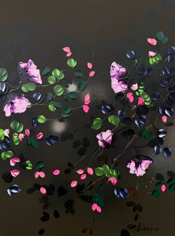 Smoked Rose - 80 × 60 × 2 cm / 31.5 × 23.6 × 0.8 in