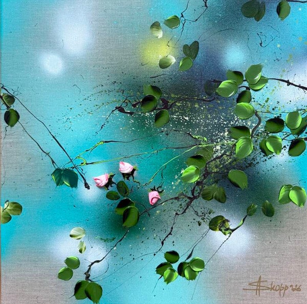 The Quiet Hours III - 50 × 50 × 2 cm / 19.7 × 19.7 × 0.8 in
