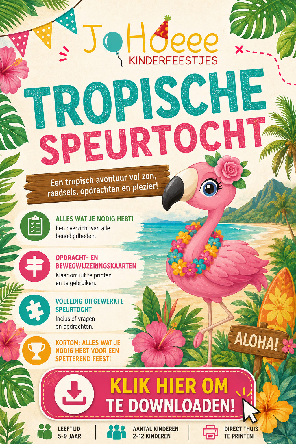 Speurtocht TROPISCH / HAWAÏ