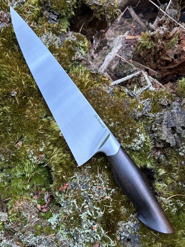 9 1/8" 52100 Chef Knife with Carved Handle