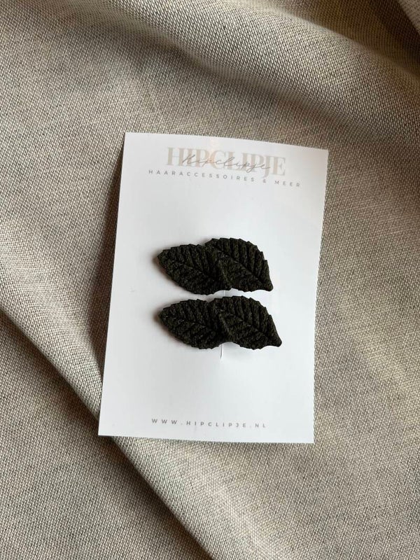 Haarspeldjes - leaf green