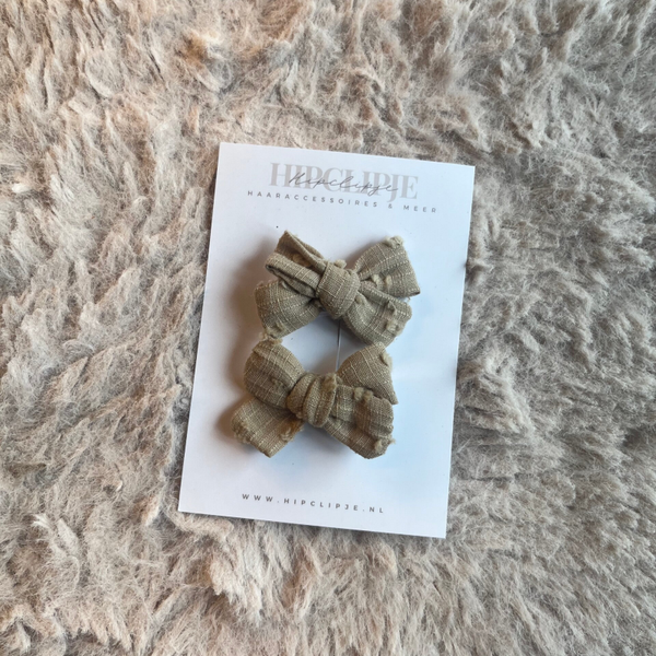 Strik - Light olive (2 stuks)