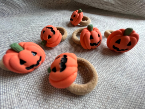 Halloween elastiekje - pompoen