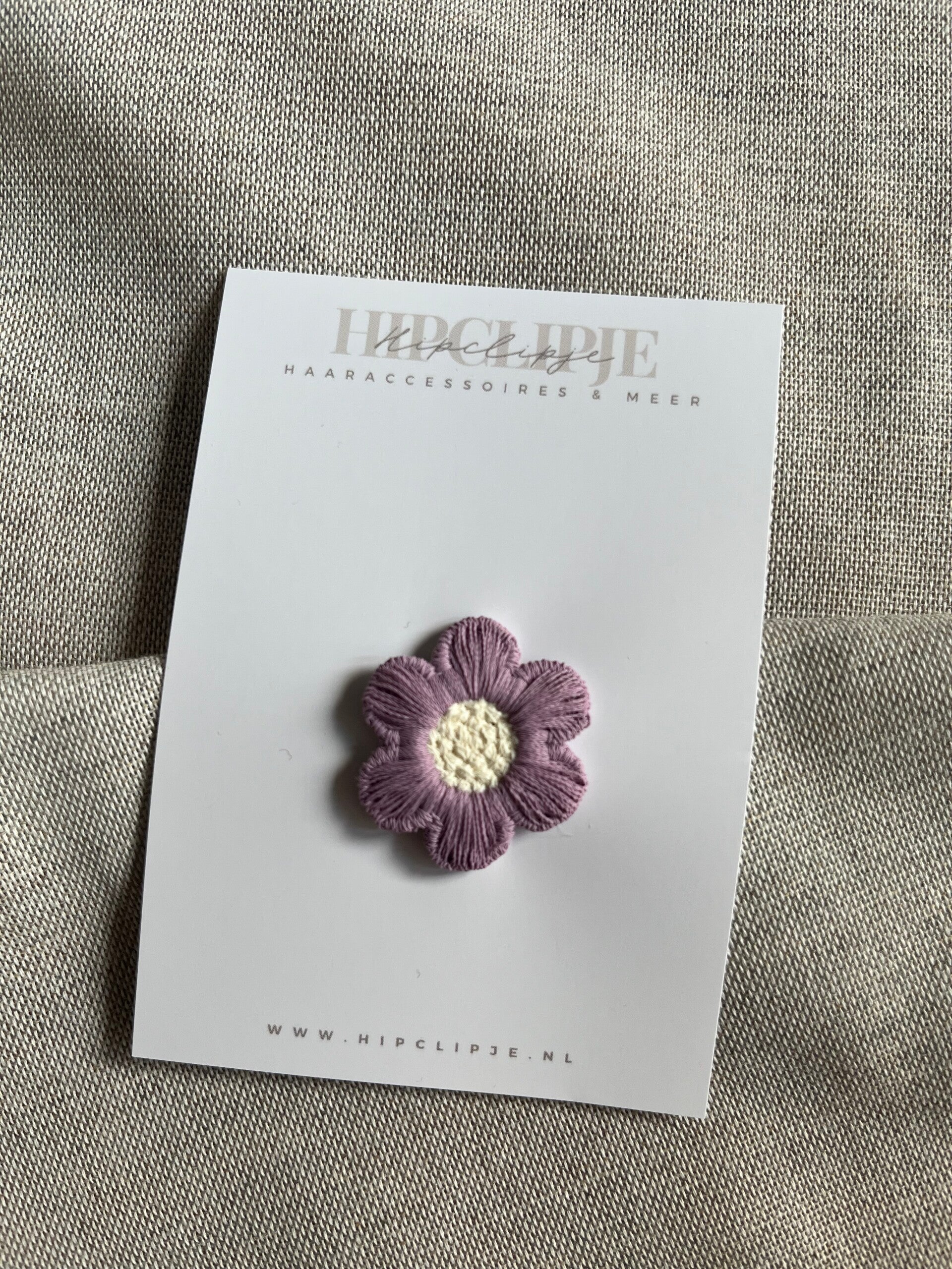Antislip haarspeldjes - Bloem paars