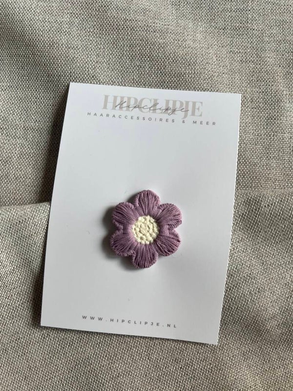 Antislip haarspeldjes - Bloem paars