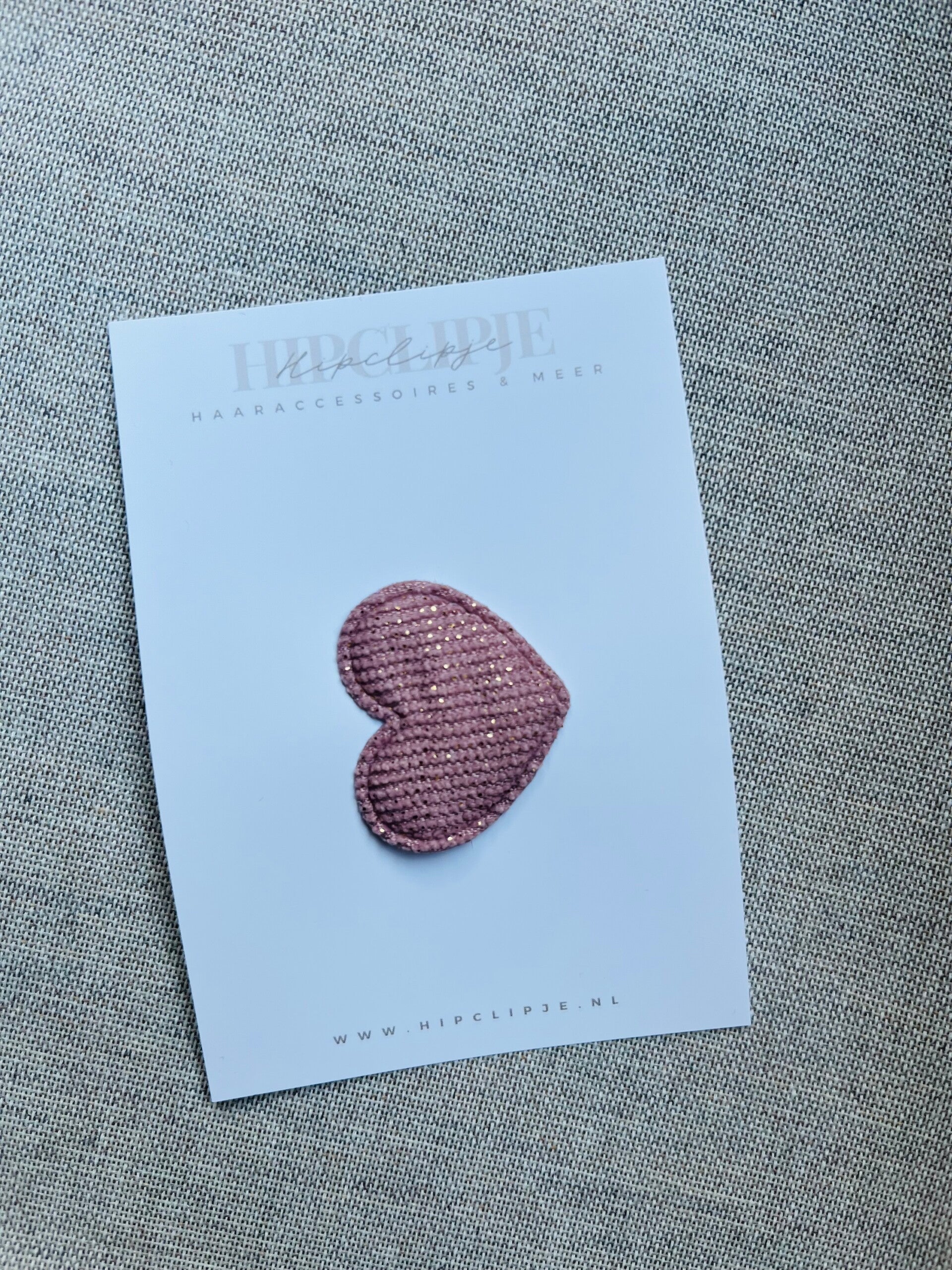 Antislip haarspeldjes - Roze hartje