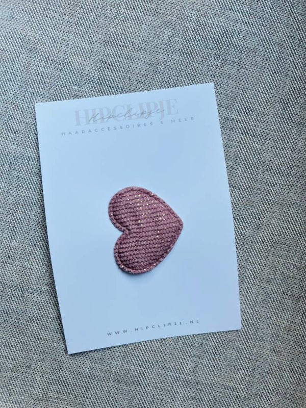 Antislip haarspeldjes - Roze hartje