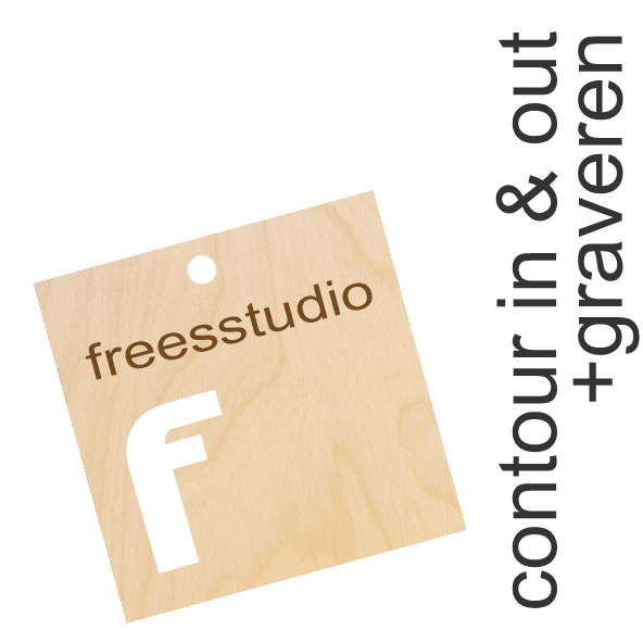 Houten Labels alle vormen 2cm ♥ 3.5cm