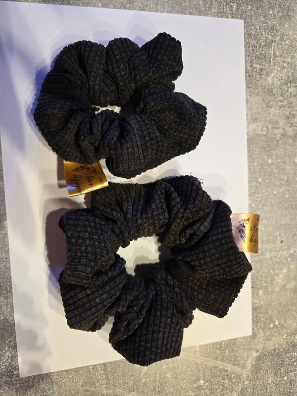 67. Cord Scrunchie Schwarz