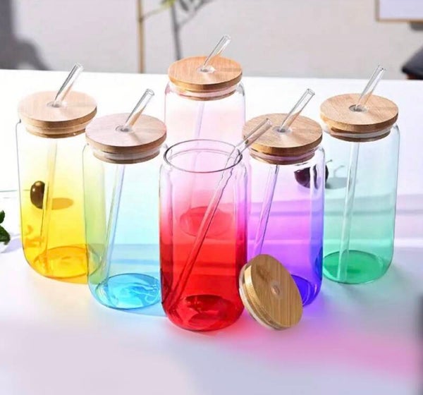 7. Glasbecher Ombre