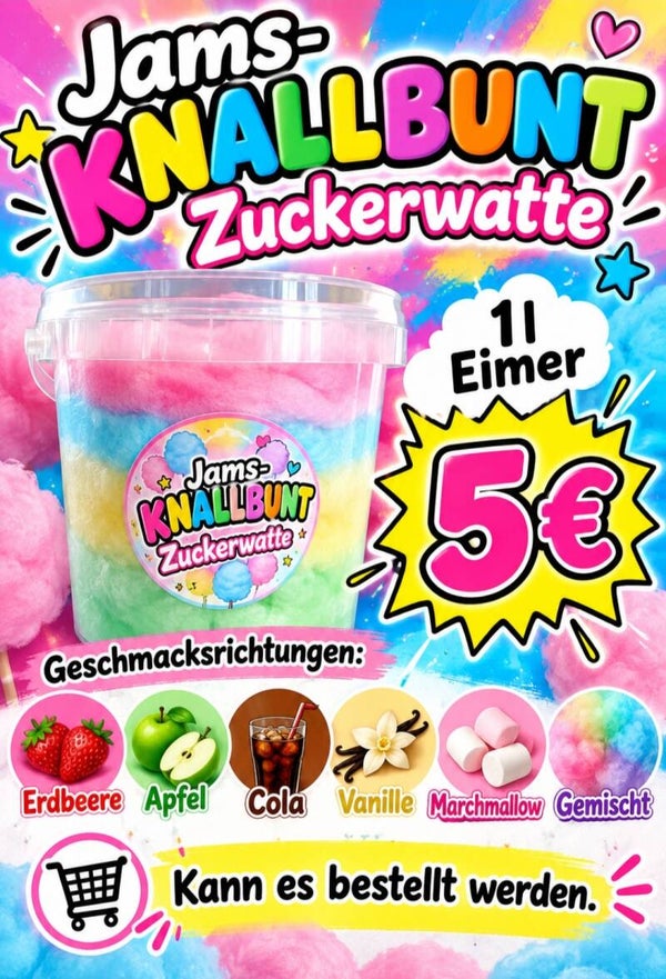 K. 193 Zuckerwatte Eimer 1l