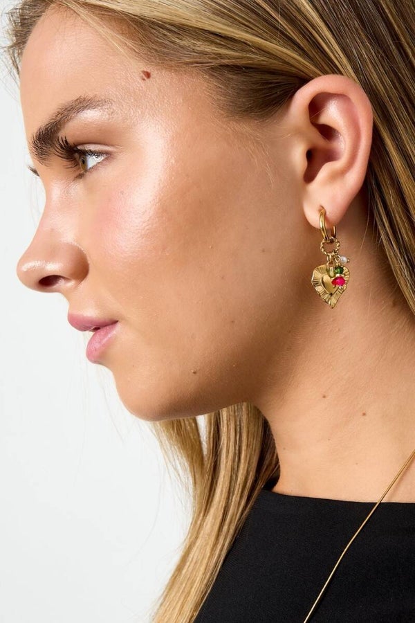 Oorbellen coco heart