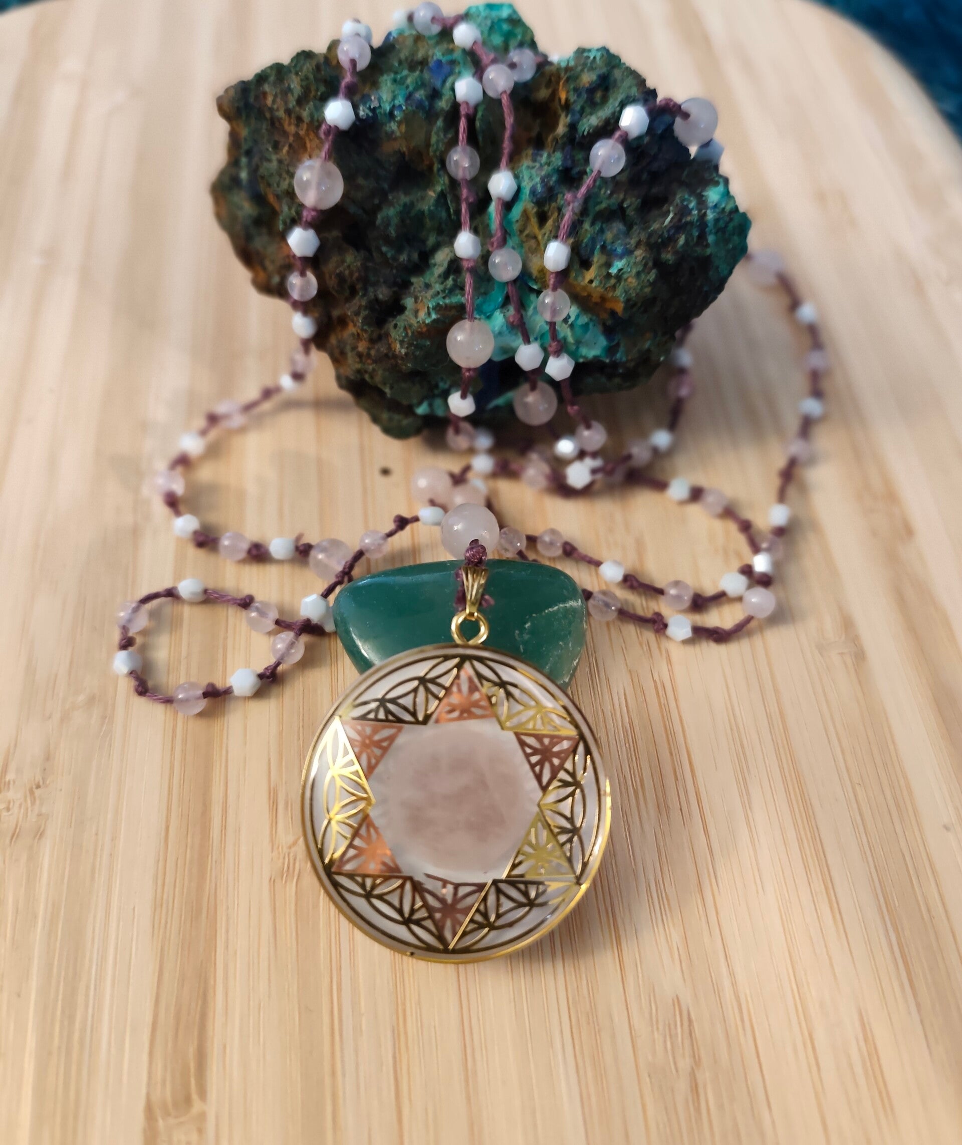 Mala beads -orgone pendants