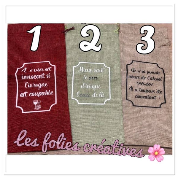 Pochettes bouteille dispo