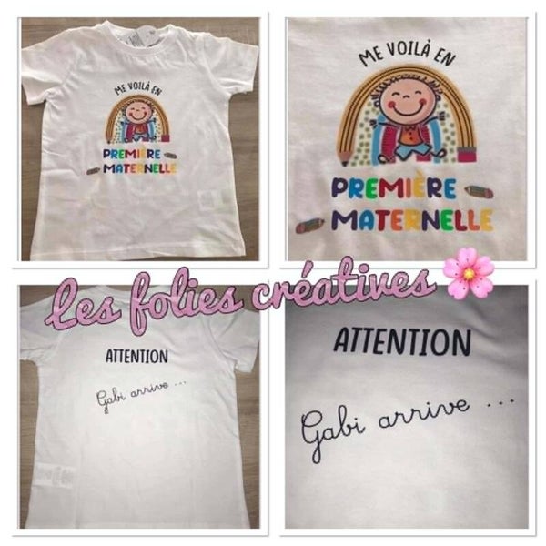 T-shirt Début d'année/fin d'année scolaire