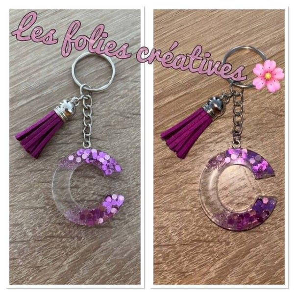 Porte clé en résine