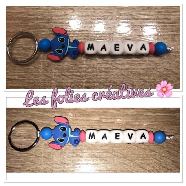 Porte clé perle en silicone