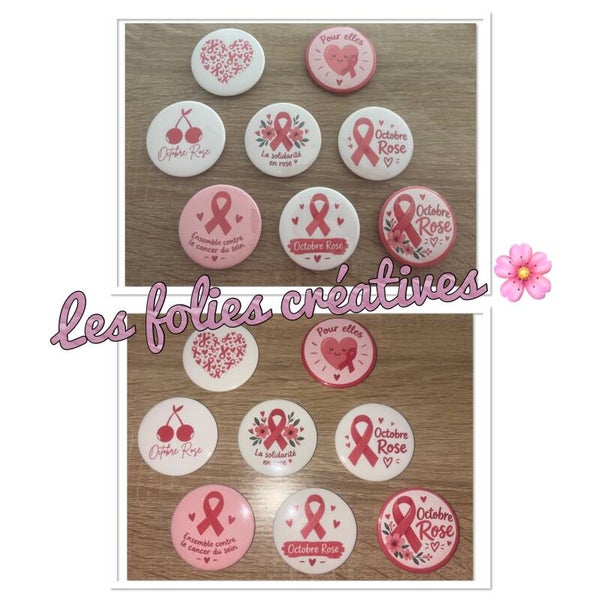 Badge Octobre rose