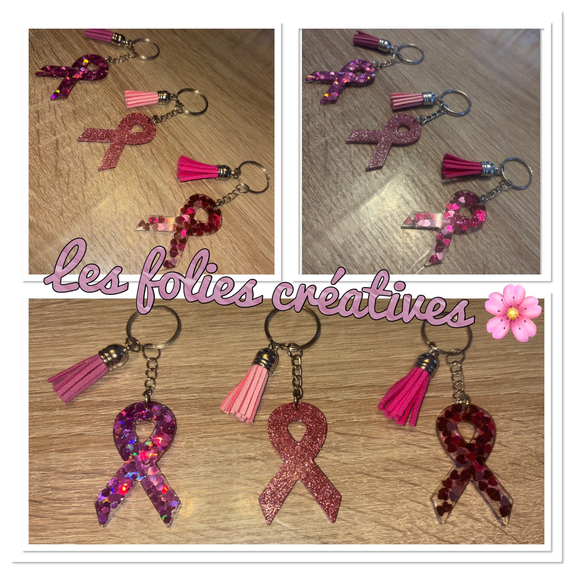 Porte clé Octobre rose