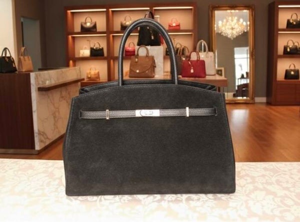 Borsa Elegance Camoscio Marrone.