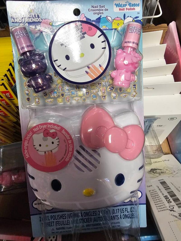 Séchoir et vernis hello kitty