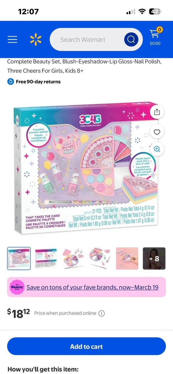 J- kit maquillage gateau