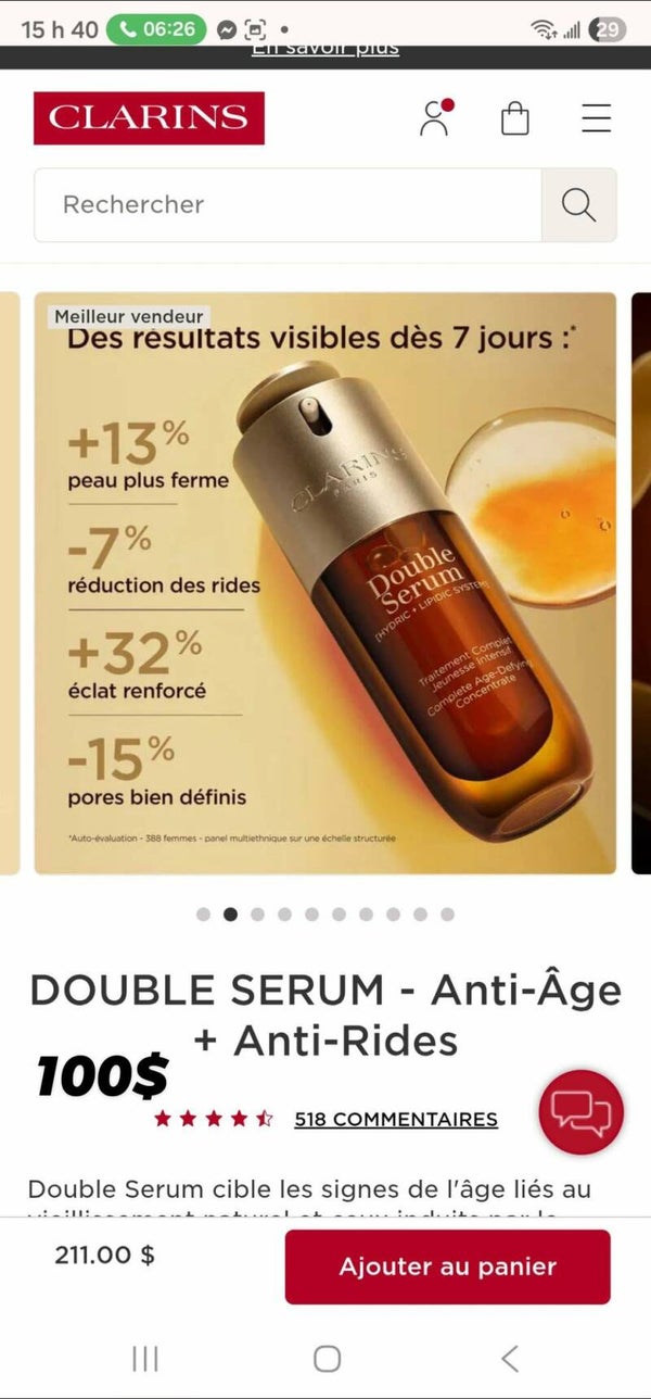 M- sérum anti ride