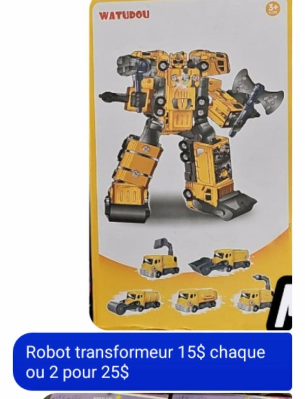 J- robot transformer 5en1 vraiment Hut et de qualité