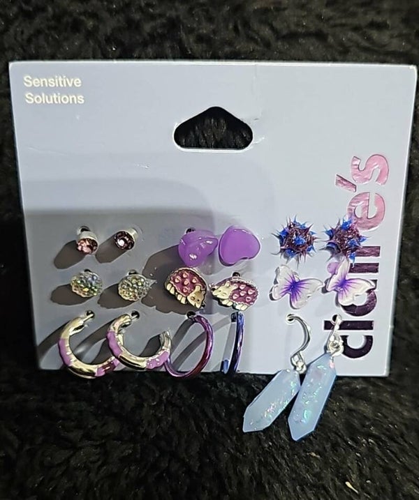B-Boucle oreille avec cristaux