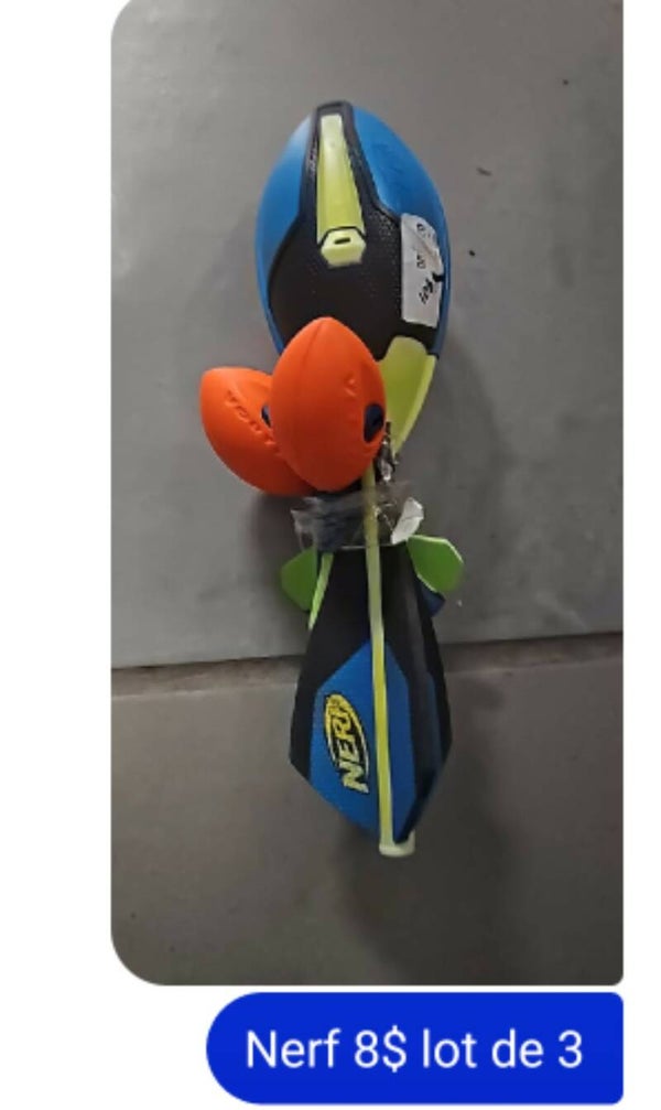 J- jouet ete nerf lot de 3
