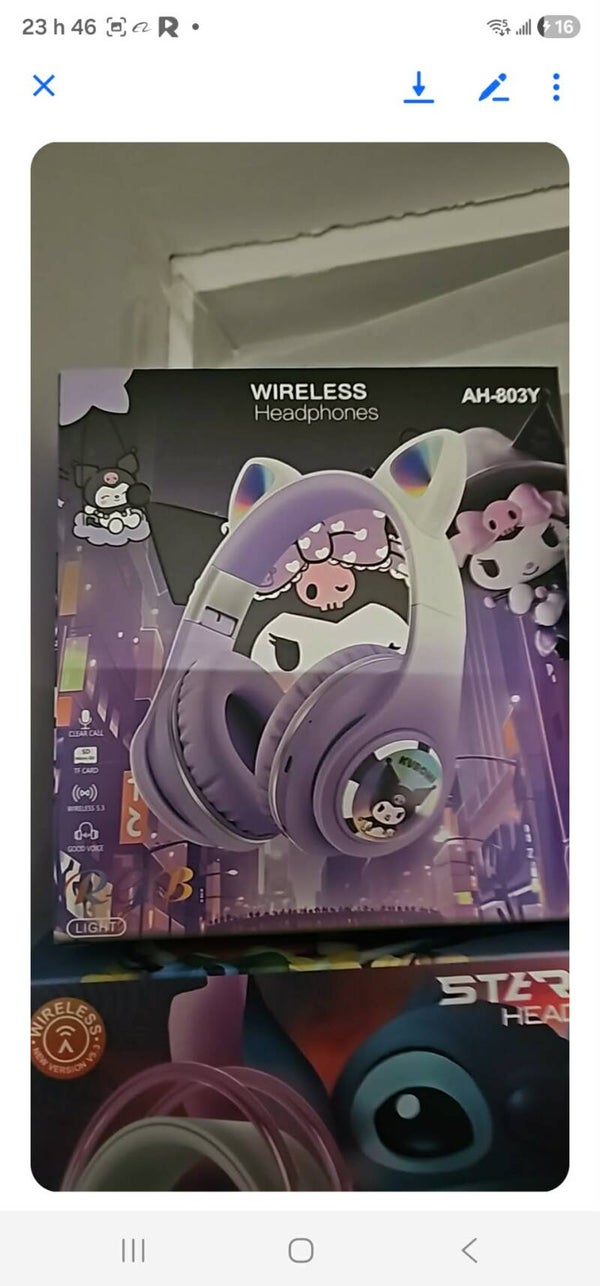 E-speaker kuromi Bluetooth lumineux