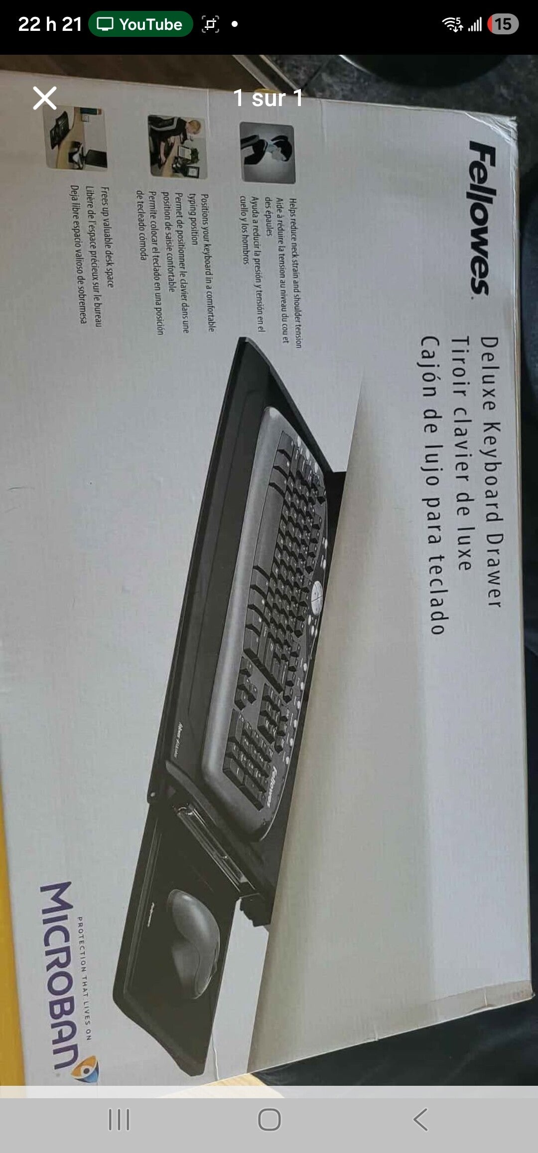 E-porte clavier pour bureau