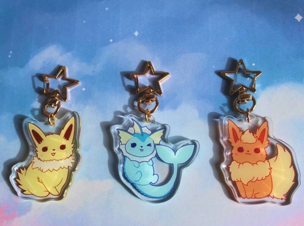 Eeveelution sleutelhangers