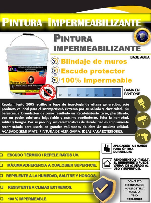 PINTURA IMPERMEABILIZANTE