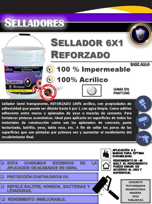 SELLADOR 6X1 REFORZADO