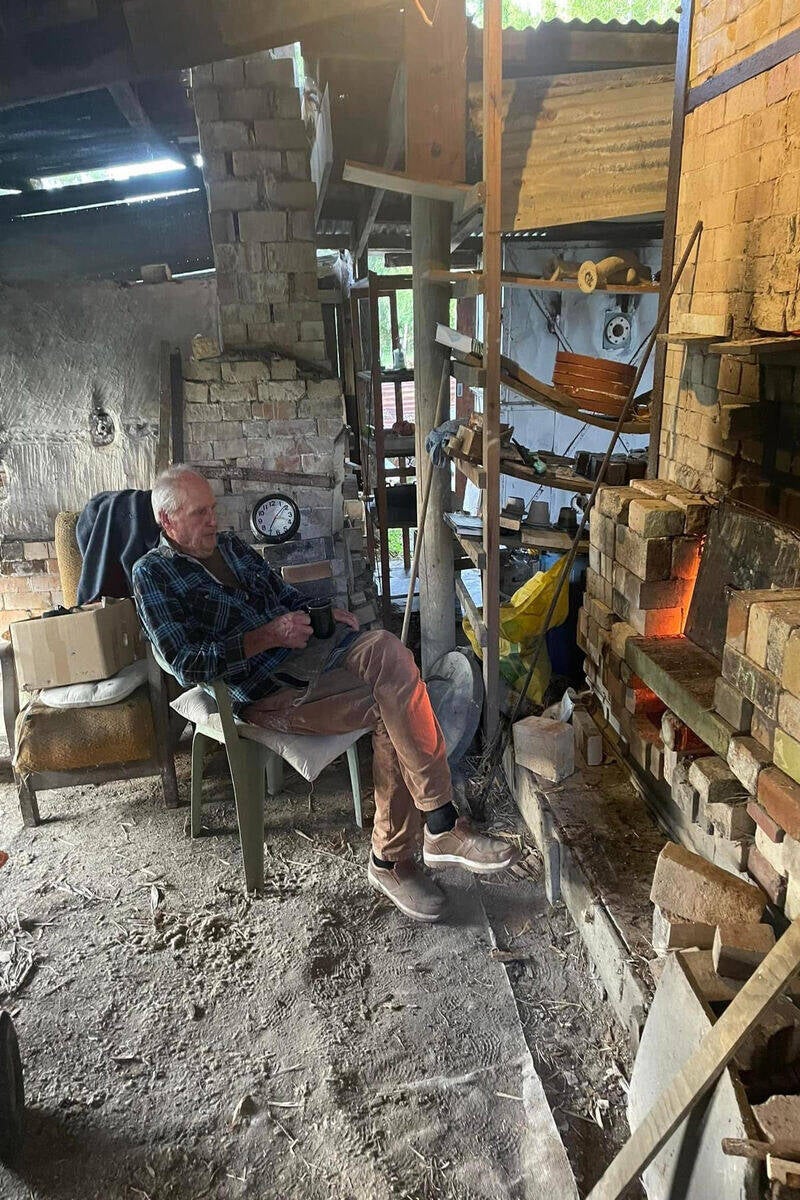 The firing process can take all night, time to relax a little