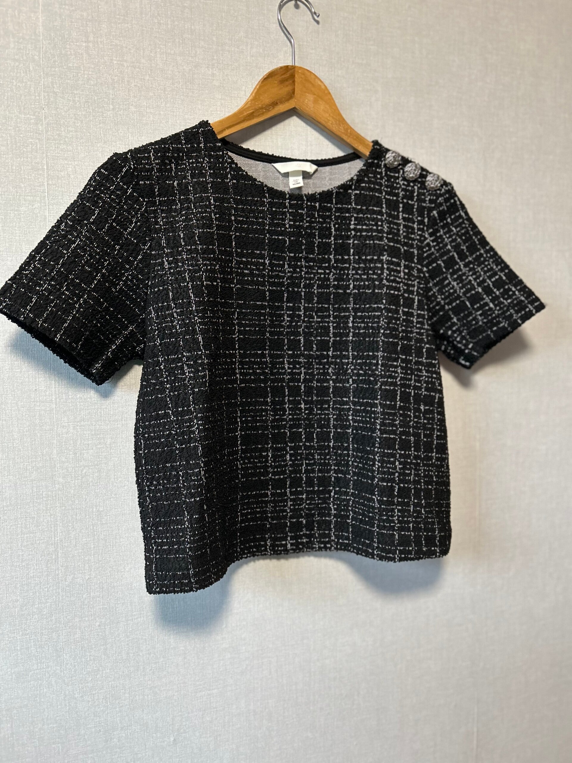 H&M t shirt met knopen