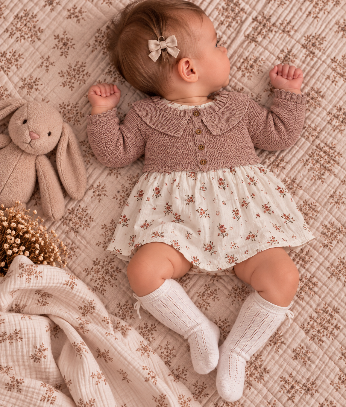 Robe avec son petit gilet 🌸
