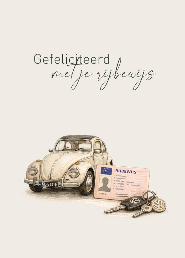 Ansichtkaart Rijbewijs1