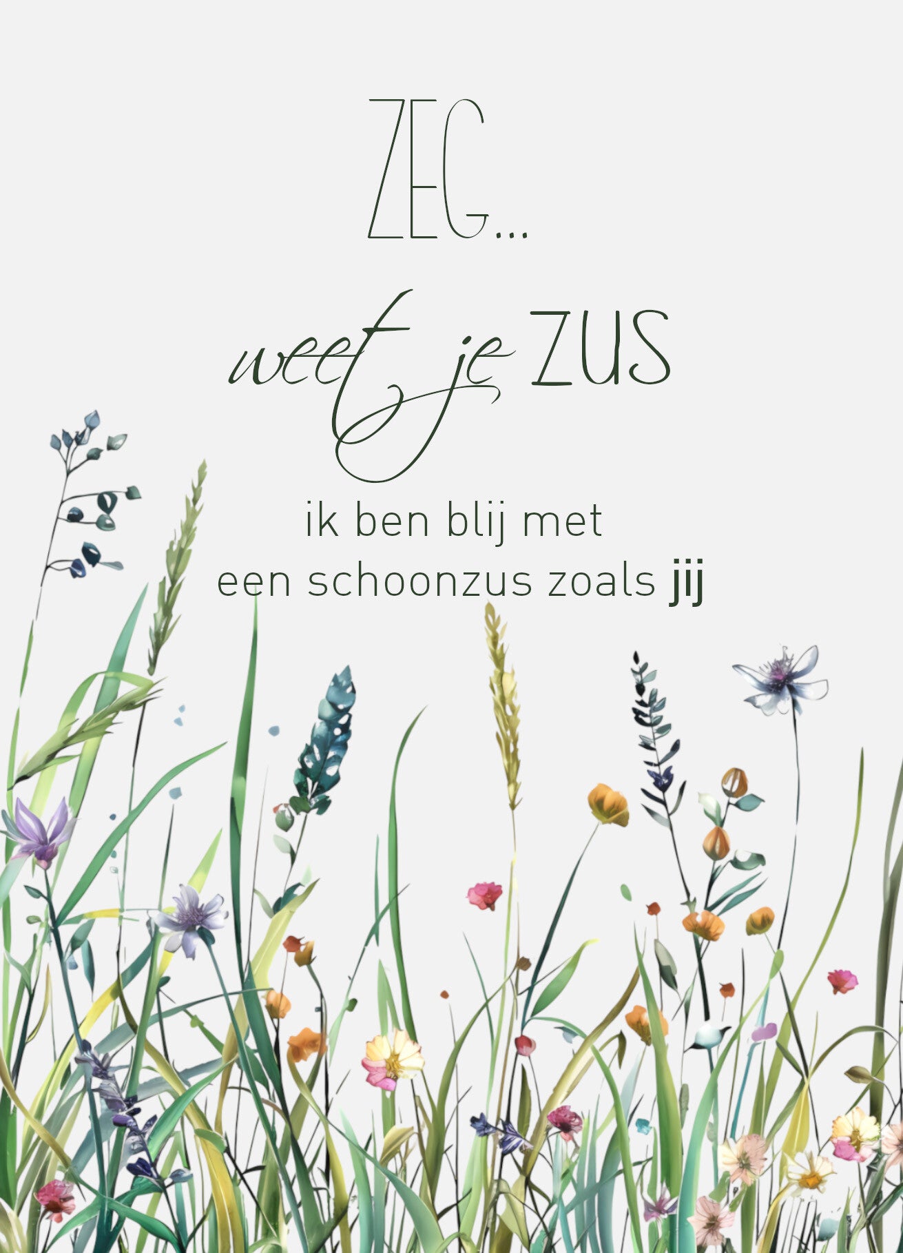 Ansichtkaart Schoonzus