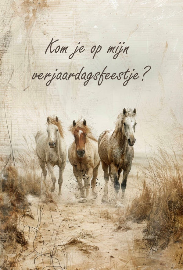 Kaartjes (5 stuks) Paarden