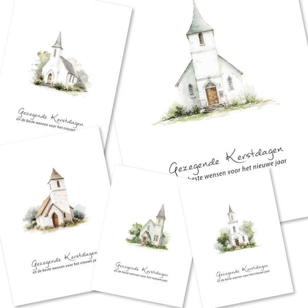 Set 4 Ansicht Assorti Gezegende Kerst